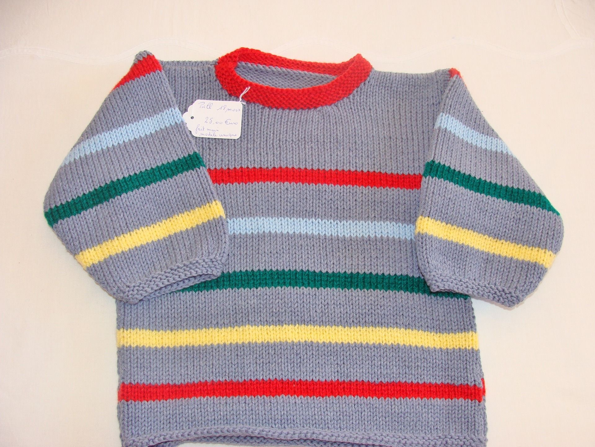 Tricot pull rayures