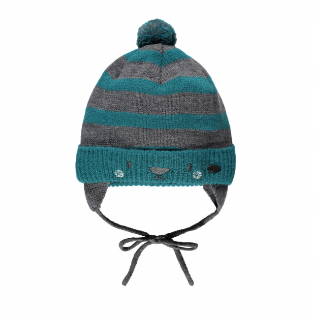 Tricot tuque rayée