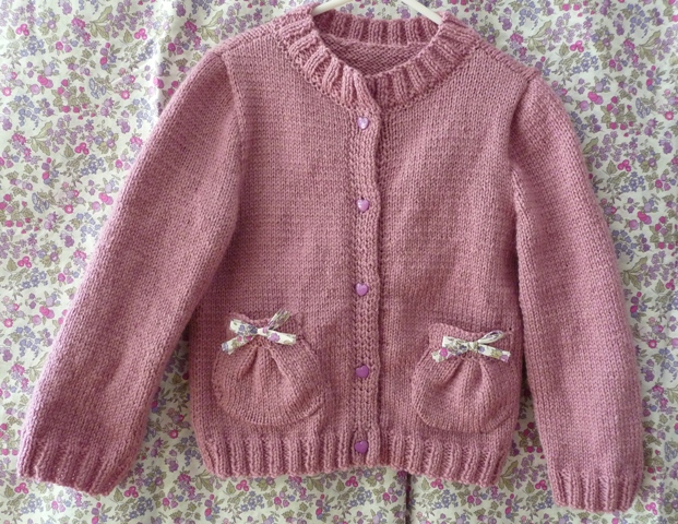 Tricoter veste fillette 4 ans