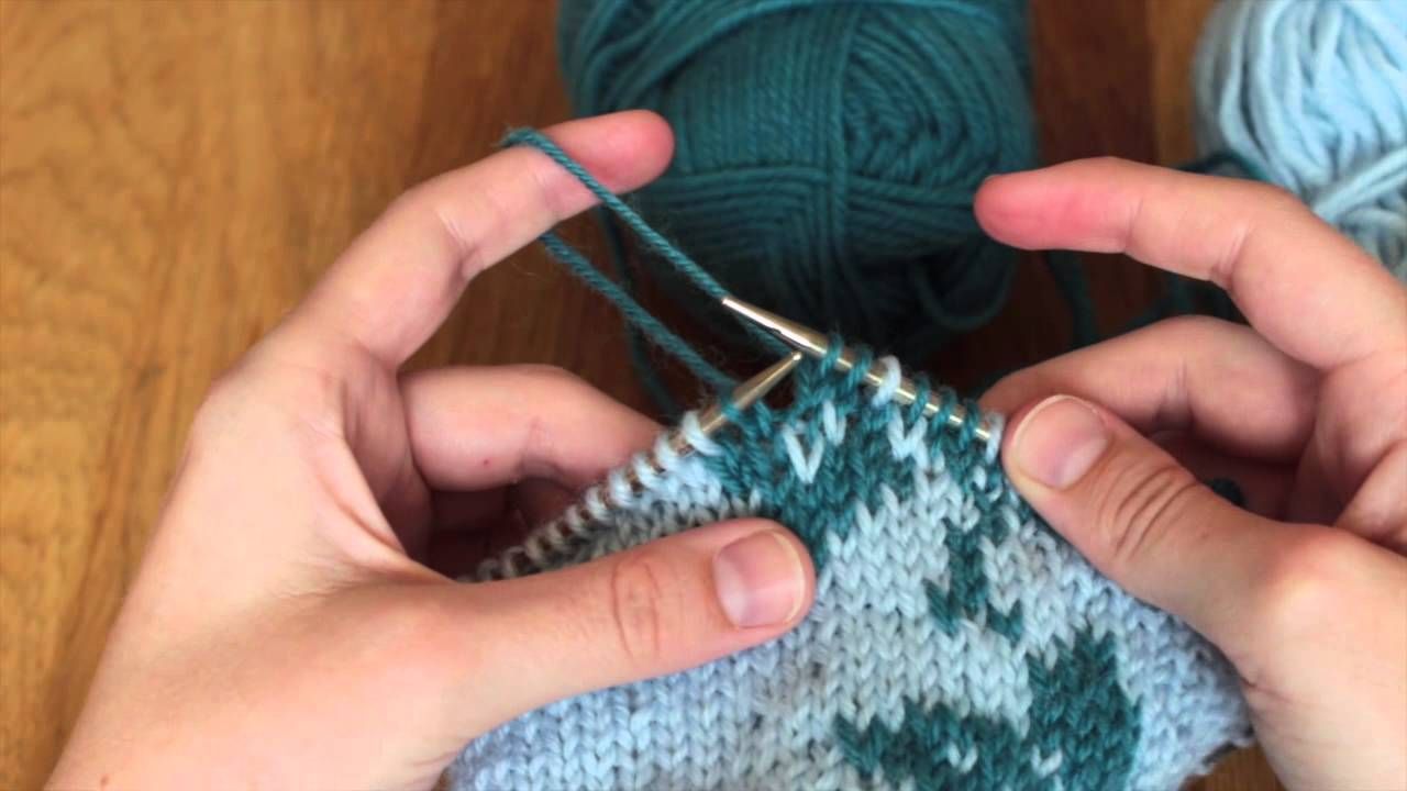 Tricoter intarsia