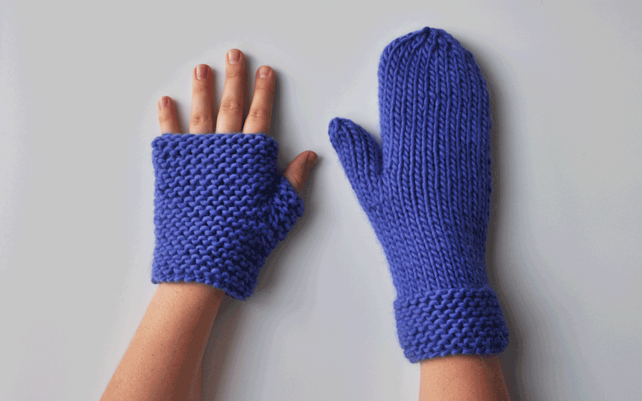 Tricot facile gants