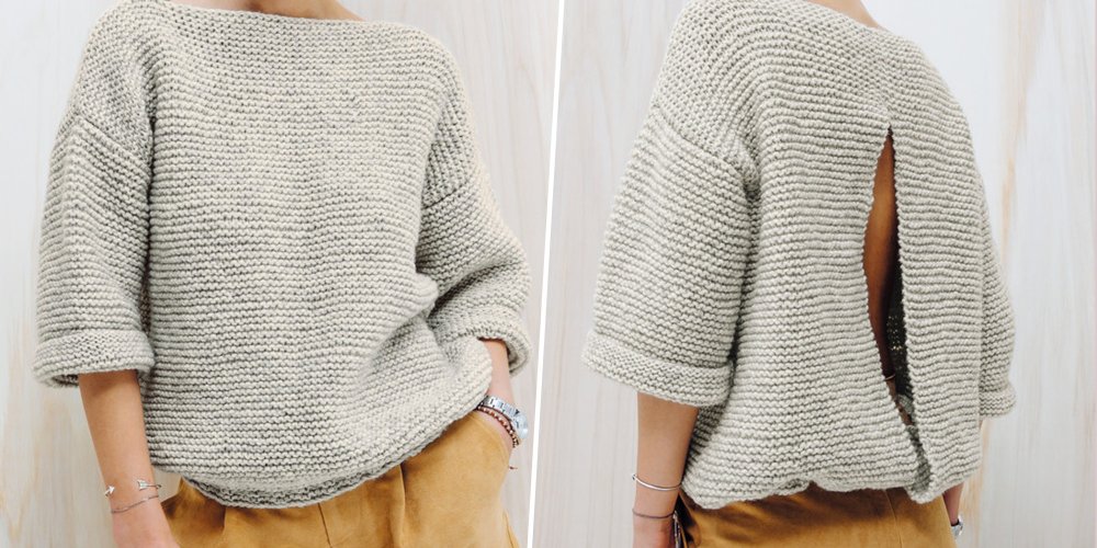 Pull tricot facile femme